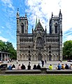 Nidaros Cathedral in Trondheim, Norway, constructed mainly of soapstone