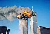 United Airlines Flight 175 striking the World Trade Center's South Tower