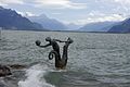 Sculpture d'Édouard-Marcel Sandoz à Vevey - Vive la liberté de panorama