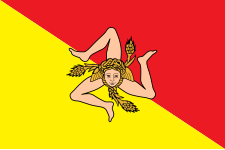 Drapeau de la Sicile.