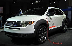 Concept du Ford Edge hybride rechargeable avec pile à combustible hydrogène et électrique