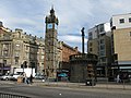 Glasgow Cross with Tolbooth Steeple and Mercat Cross.
