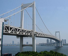 Rainbow Bridge et la baie de Tokyo