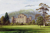 A lithograph of Inveraray Castle, 1880