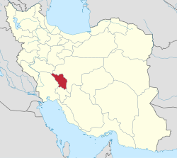 Location of Chaharmahal and Bakhtiari Province within Iran