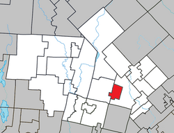 Location within Les Laurentides RCM