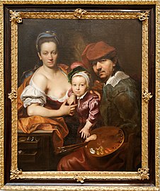 Autoportrait de Jan Kupecký avec sa famille (1718-1719), Musée des beaux-arts de Budapest.