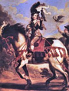Luis XIV niño, cazando con halcón, de Jean de Saint-Igny.[97]​