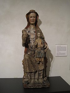 The Virgin with the child, anonymous, Castilian workshop, finally of the 13th century.