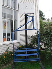 Lift outside the Vermont Ski and Snowboard Museum.