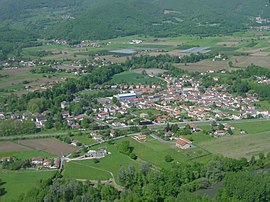 Aerial view of the village