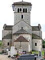 Chevet de l'église de Malay.