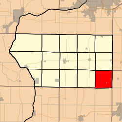 Location in Mercer County