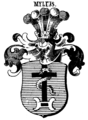 Freiherrn­wappen von 1775 in Sieb­machers Wappenbuch 1857