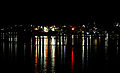 Narooma bei Nacht. Blick über das Wagonga Inlet.