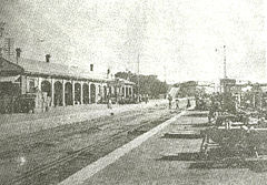 La gare en 1923.