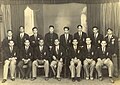 A group photograph of the Indian hockey team that visited East Africa (nowadays Kenya) during 1947-1948. Olympian Richard John Carr (Dikie Carr) is sitting sixth from left.