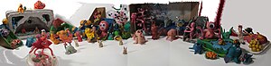 A panorama of Plasticine installation