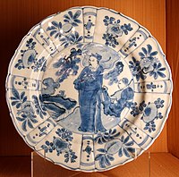 Dish with figure