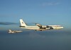 No. 33 Squadron RAAF Boeing 707 refuelling a US Navy F/A-18 Hornet for its part in the war in Afghanistan, April 2002