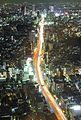 夜晚的首都高速3號澀谷線（六本木之丘眺望）