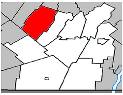 Location within Les Jardins-de-Napierville RCM