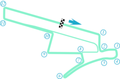 Tracciato di Circuito cittadino di Santiago del Cile