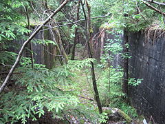 Shooting range for the guns of the aircraft assembled