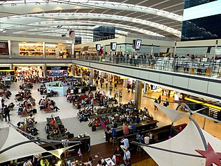 Terminal 5 at Heathrow Airport in London, England