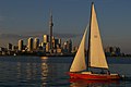 This Toronto Harbour picture shows little of the lake; there are better