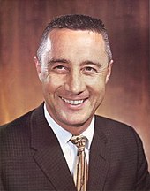 Color photo of Gus Grissom, astronaut