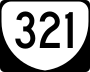 State Route 321 marker
