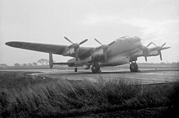 Avro Lancaster aircraft in an airfield