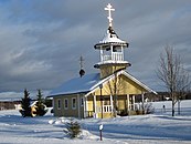 Kuopion ortodoksisen seurakunnan Alapitkän tsasouna helmikuussa 2013.