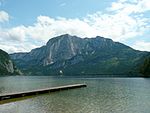 The Lake Altaussee and the Trisselwand Mountain