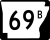 Highway 69B marker