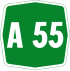 Autostrada A55 shield}}