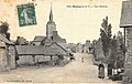 Le bourg de Baulon au début du XXe siècle (carte postale).