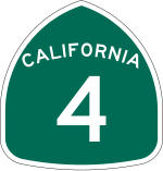 Straßenschild der California State Route 4