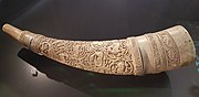 Carved elephant tusk (11th/12th c.) from Sicily or Southern Italy