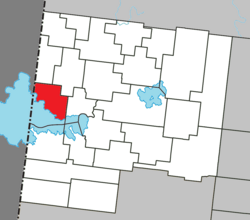 Location within Abitibi-Ouest RCM