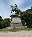 Coburg: Estatua ecuestre de Herzogs Ernst II. en Hofgarten