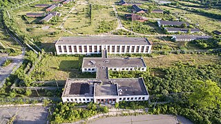 Taken a couple months before demolition, this was the main building.