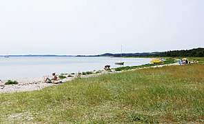 Summer at the beach of Femmøller Strand.