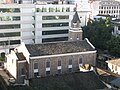 Historic church in original setting prior to expansion.