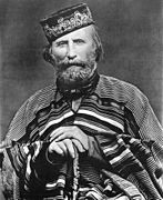 Giuseppe Garibaldi, one of Italy's "fathers of the fatherland"