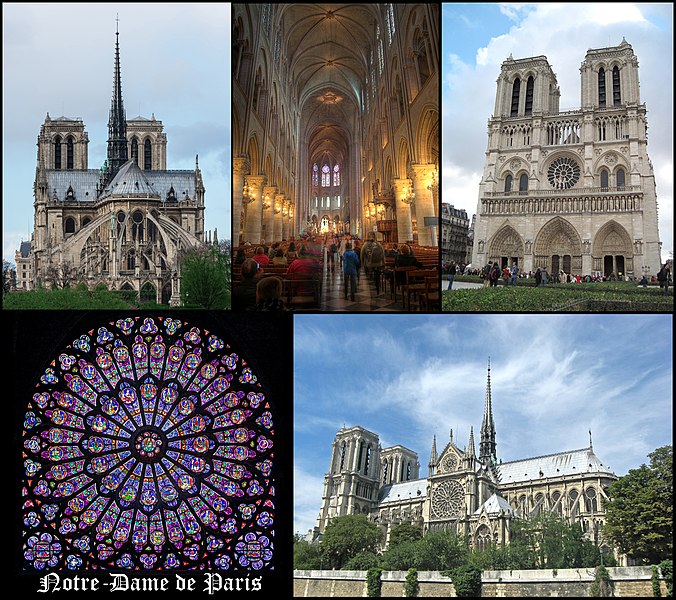 Notre-Dame de Paris, Early and High Gothic styles, France