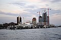 Vista dei lavori nel 2011, con il cantiere dell'Elbphilharmonie