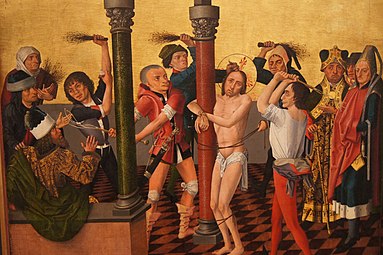 Flagellation of Christ (detail from the Colmar Altarpiece)