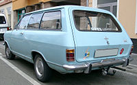 Rear-view of Opel Kadett B 3-door Caravan (Kombi) (1965-73)